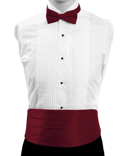 Men's Poly Satin Bow Tie and Cummerbund Set - CBT1301