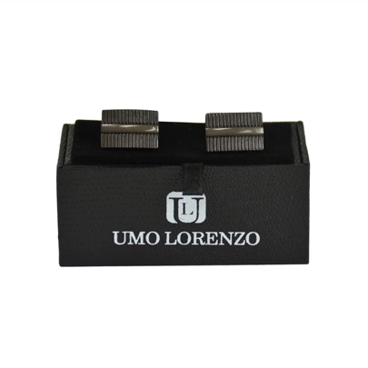 Premium Quality Cufflinks CL1415 - Gunmetal Black Ridge