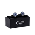 Premium Quality Cufflinks CL1807 - Blue Opal Panel