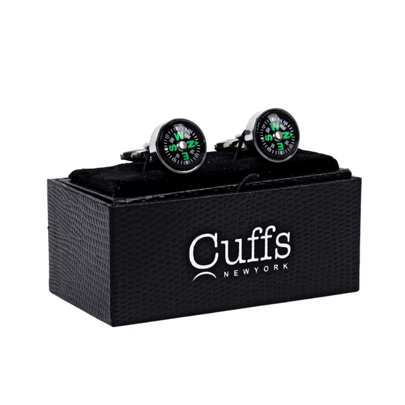 Premium Quality Cufflinks CL1808 - Compass Face