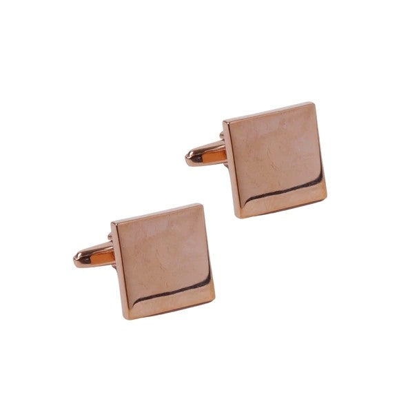 Premium Quality Cufflinks CL1847 - Rose Gold Square