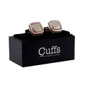 Premium Quality Cufflinks CL1848 - Rose Gold Two-Tone