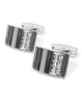 Premium Quality Cufflinks CL526 - Crystal Stripe