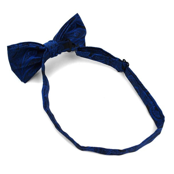 Men's Paisley Cummerbund and Bow Tie Set - Baby Blue