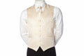 Brocade Vest Set - Champagne