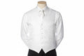 Brocade Vest Set - White