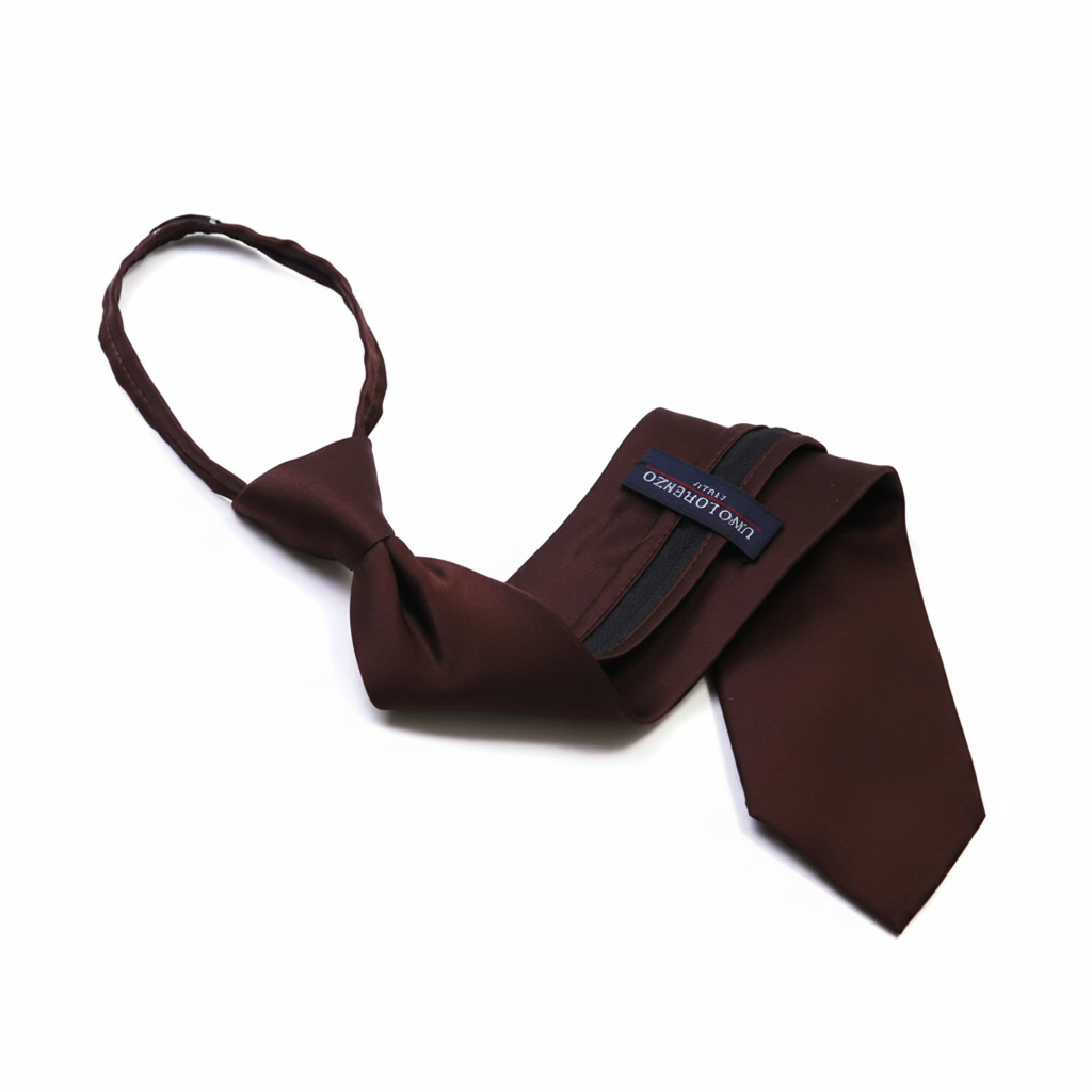 Poly Solid Zipper Tie - Z1301