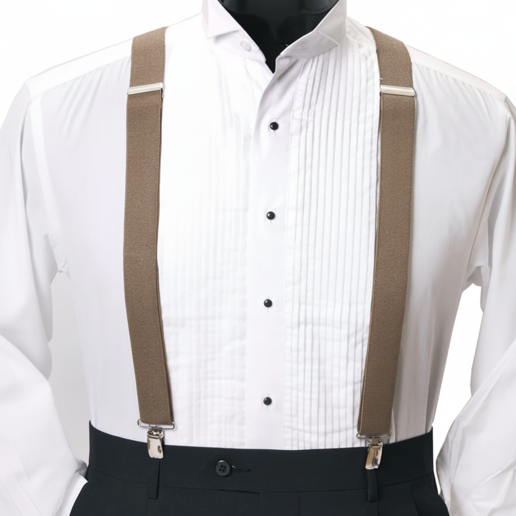 Men's Clip Suspenders CS1301 - Taupe