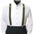Men's Boxed Clip Suspenders CSB4601 - Olive
