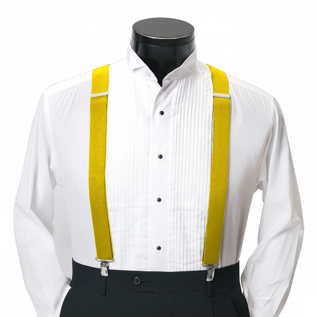 Men's Boxed Clip Suspenders CSB4601 - Yellow