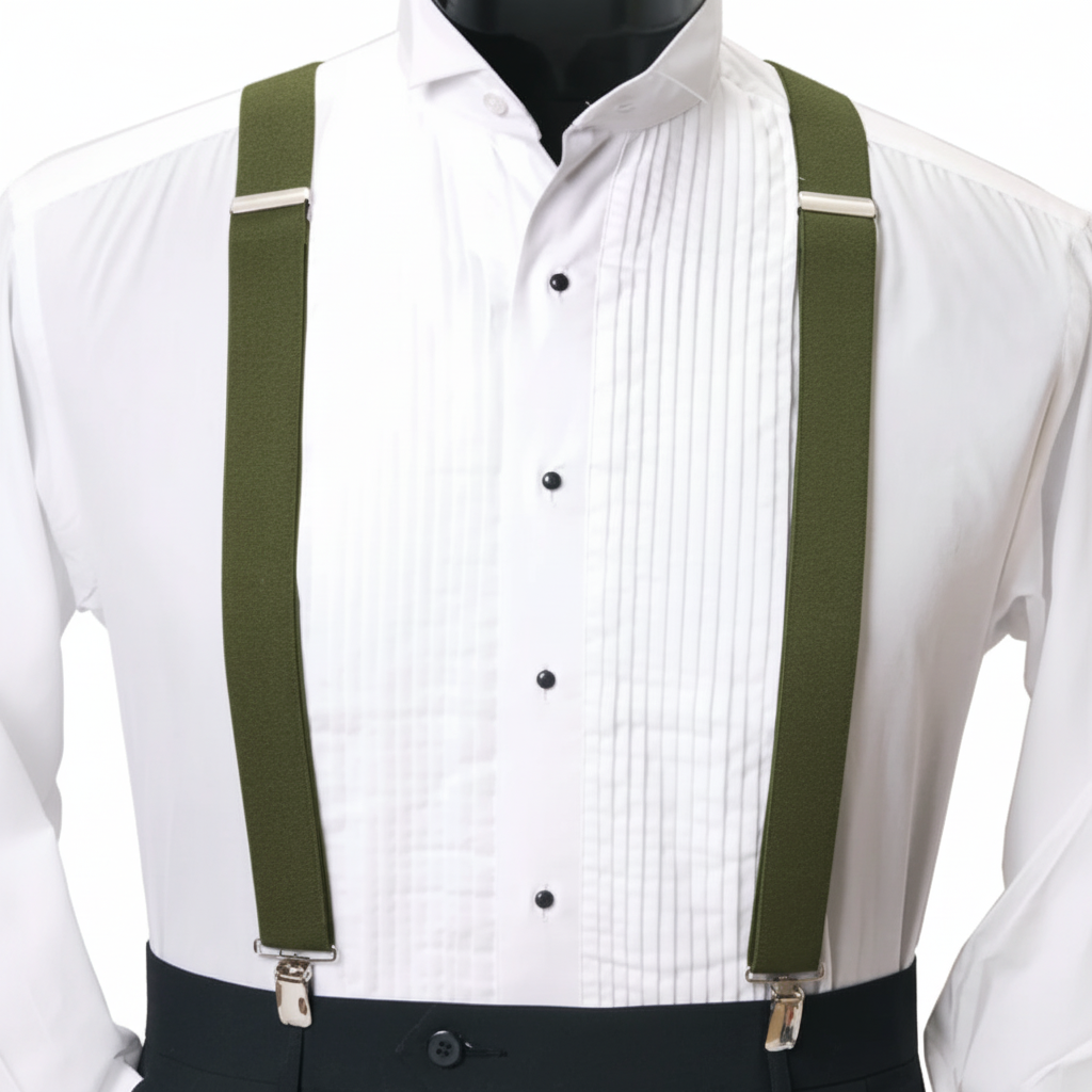 Men's Clip Suspenders CS1301 - Olive