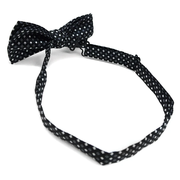 Men's Fancy Neat Matching Cummerbund and Bow Tie Set - bow tie close-up
