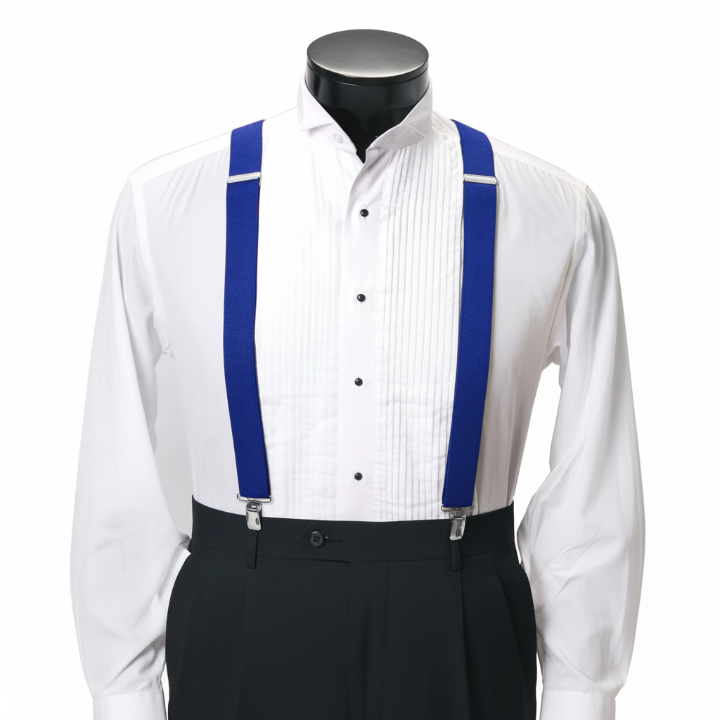 Men's Boxed Clip Suspenders CSB4601 - Royal Blue