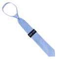 Men's Blue Geometric Zipper Tie