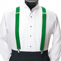 Men's Boxed Clip Suspenders CSB4601 - Green