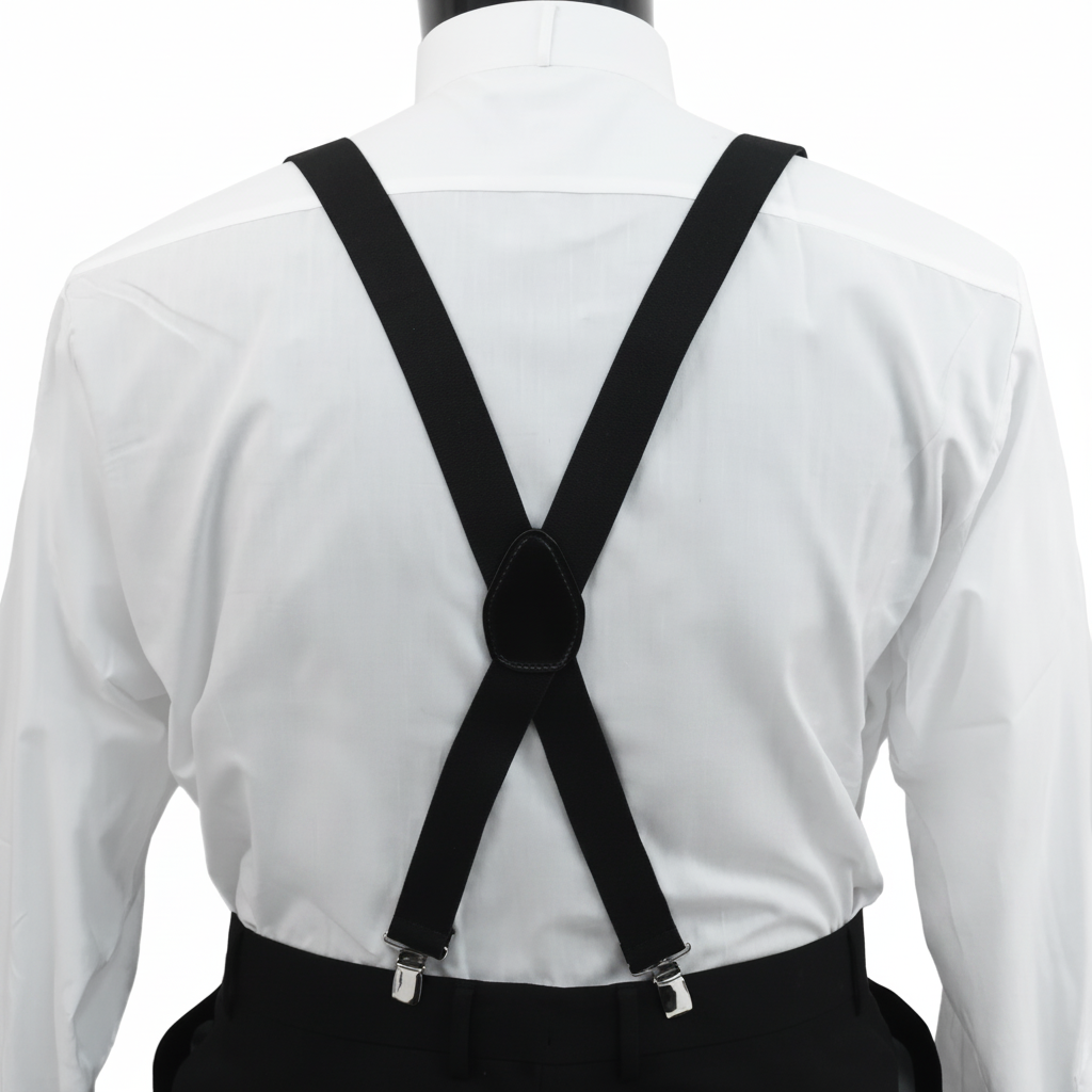 Men's Clip Suspenders CS1301 - Black Back