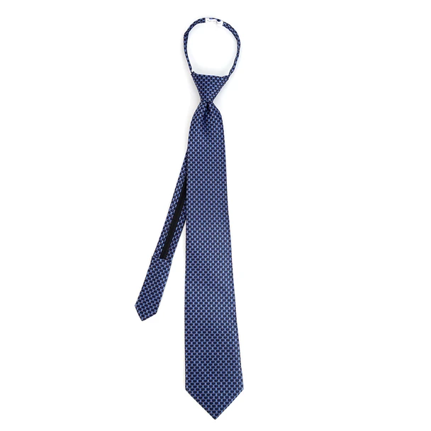 Men's Navy Geometric Zipper Tie - front view