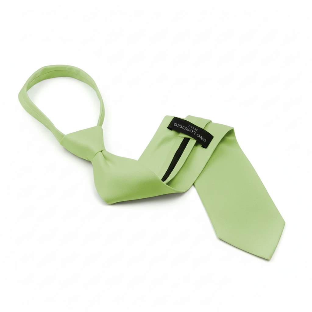 Poly Solid Zipper Tie - Z1301