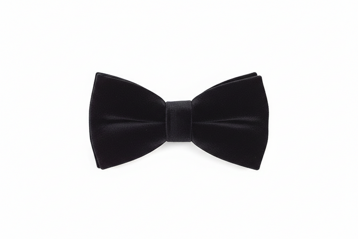 Men's Velvet Banded Bow Tie