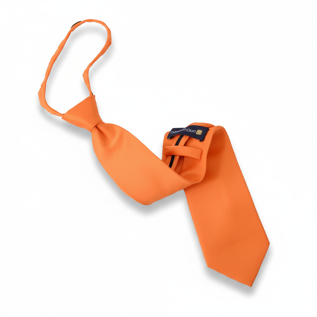 Poly Solid Zipper Tie - Z1301