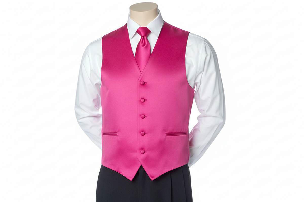 Plain Vest - Fuchsia