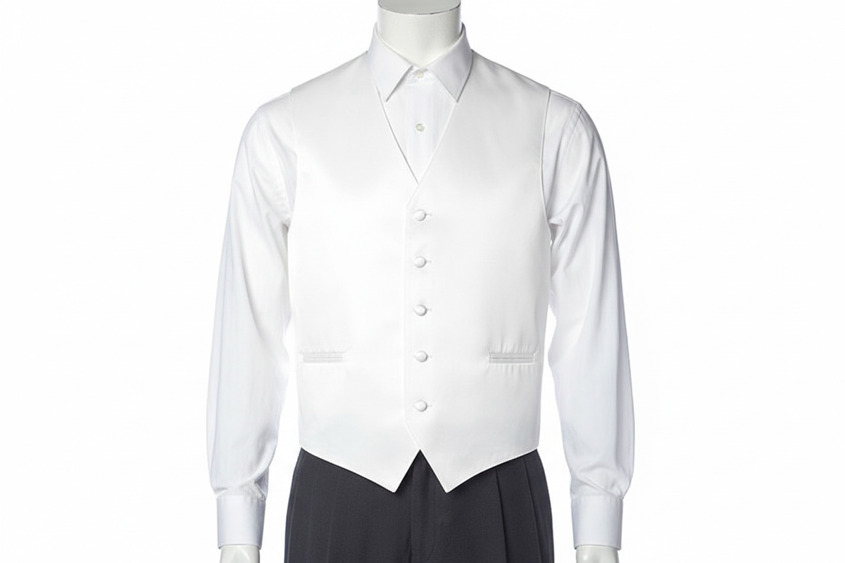Plain Vest - White