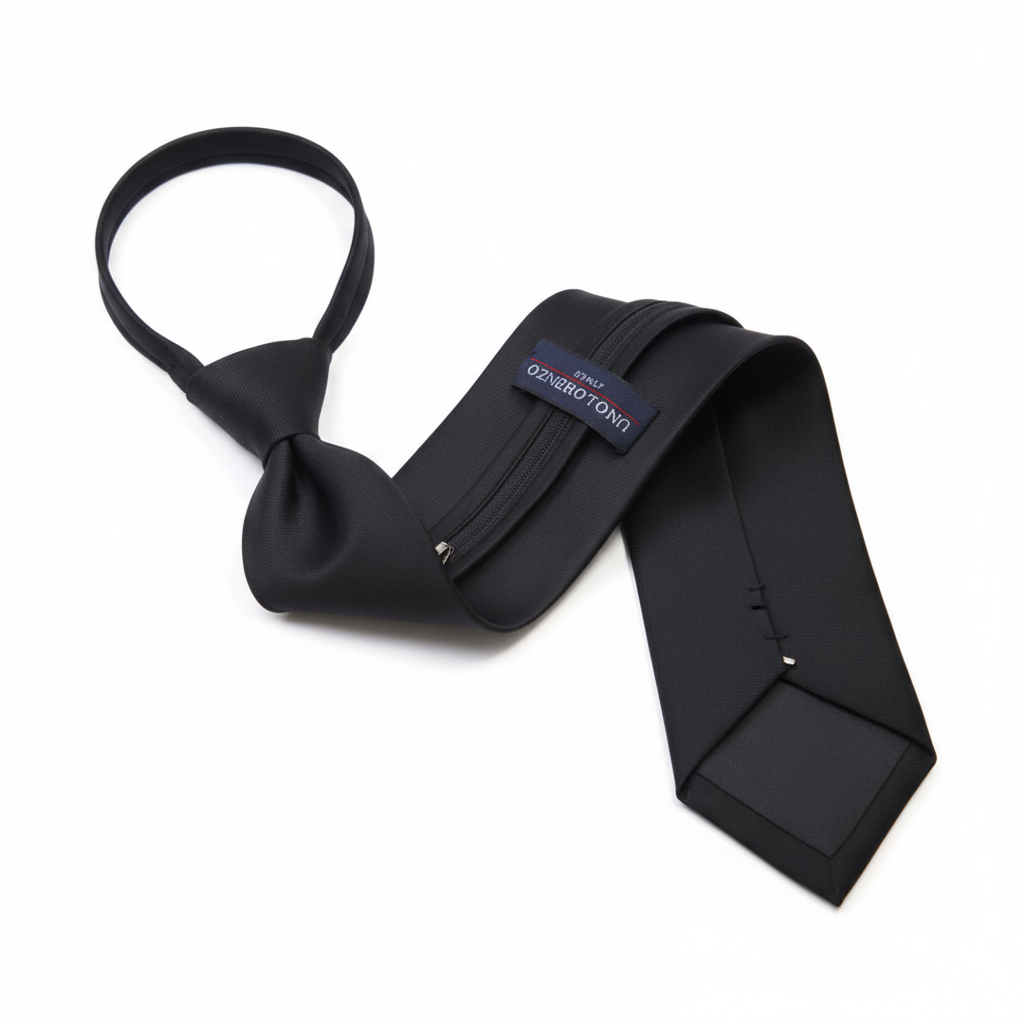 Poly Solid Zipper Tie - Z1301