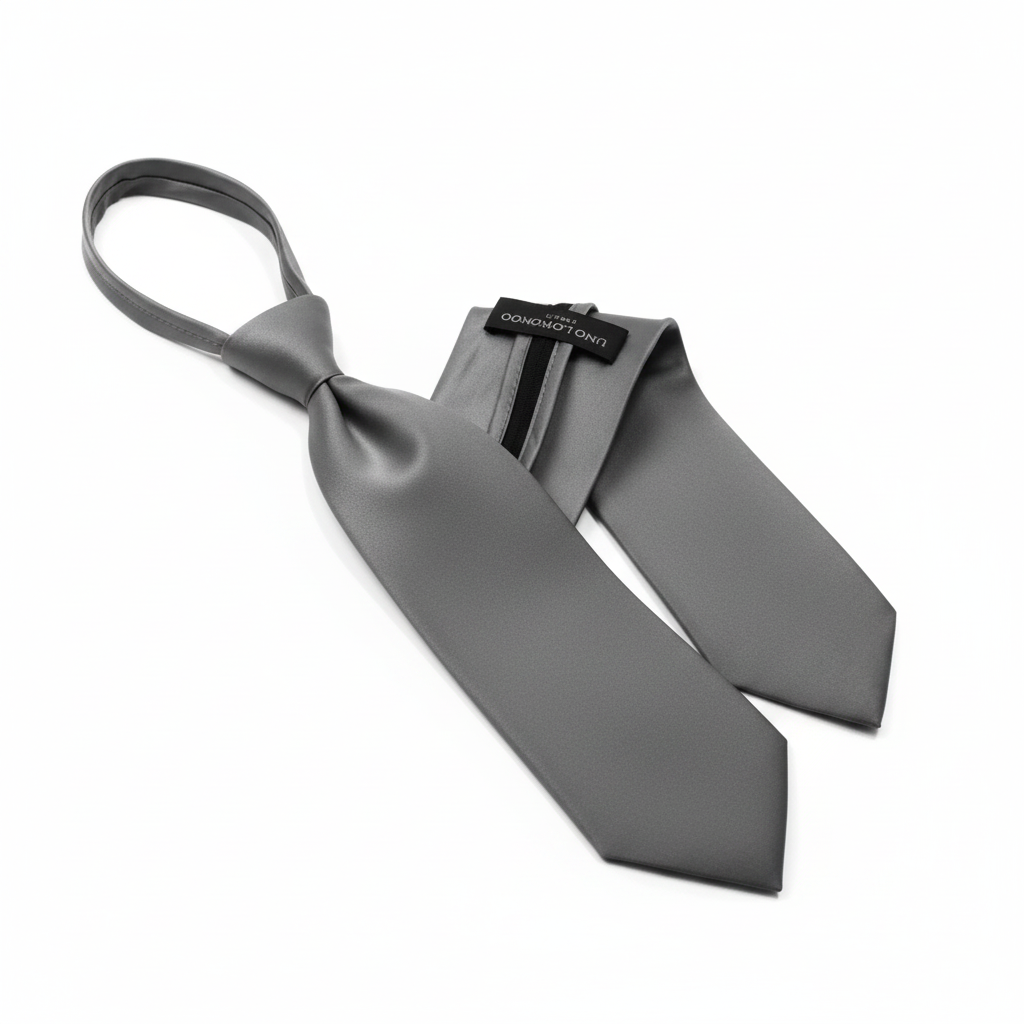 Poly Solid Zipper Tie - Z1301