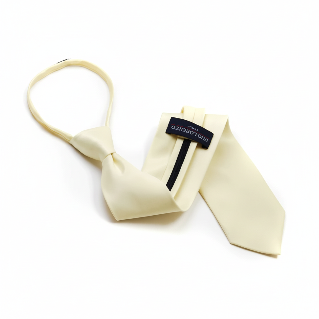 Poly Solid Zipper Tie - Z1301