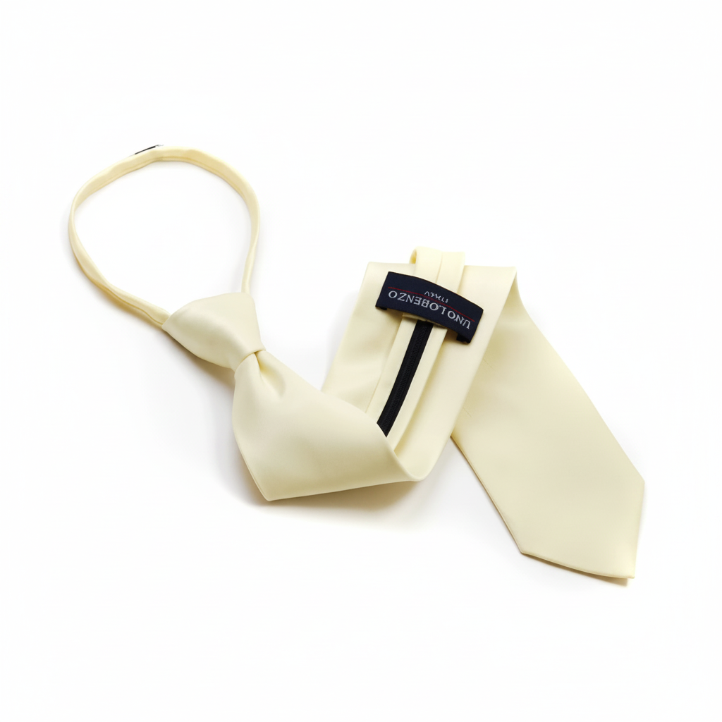Poly Solid Zipper Tie - Z1301