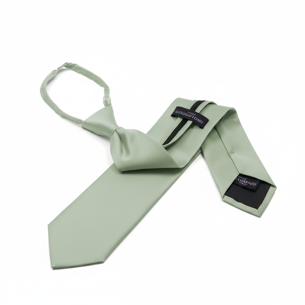 Poly Solid Zipper Tie - Z1301