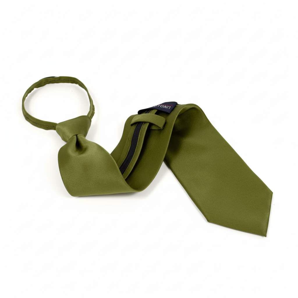 Poly Solid Zipper Tie - Z1301