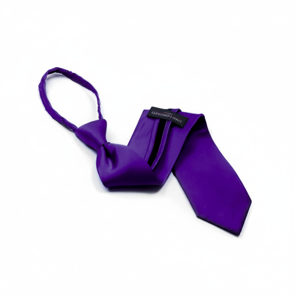 Poly Solid Zipper Tie - Z1301