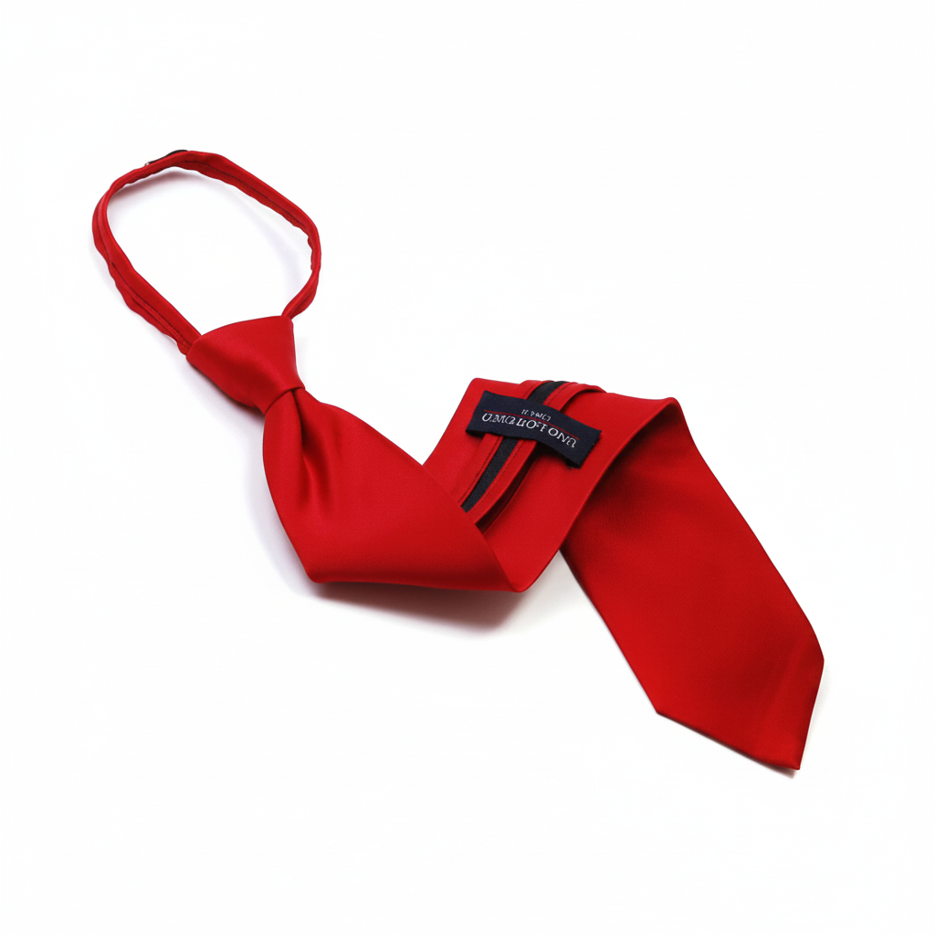 Poly Solid Zipper Tie - Z1301
