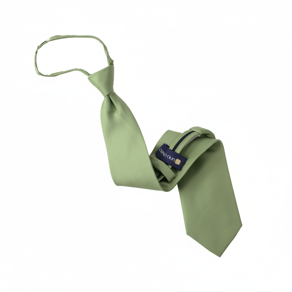 Poly Solid Zipper Tie - Z1301
