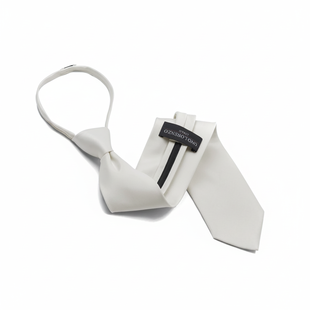 Poly Solid Zipper Tie - Z1301